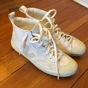 Veja White High-Top Sneakers